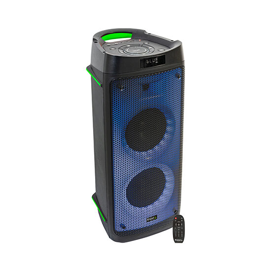 Boxa portabila iluminata led, 300W Bluetooth, USB, microSD & AUX, 269x290x626mm