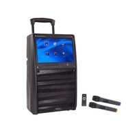 Boxa portabila Karaoke, cu ecran TFT, 400W Bluetooth, USB, microSD & AUX, microfon, 410x370x650 mm