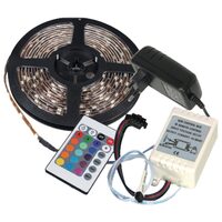 Kit banda led cu telecomanda RGB si controller, IP44, Lungime 5 m, Latime 10 mm, ultraflexibil