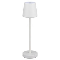Veioza metal cu acumulator, Dimmabil, 3W, Lumina neutra 4000K, 70 lm, 390x105 mm, Alba