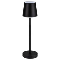 Veioza metal cu acumulator, Dimmabil, 3W, Lumina neutra 4000K, 70 lm, 390x105 mm, Negru