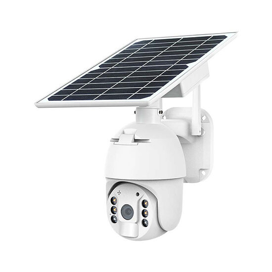 Camera de supraveghere 4G HD Solar WiFi Alba, 2 Mpx, Exterior IP65, Conectare Telefon / PC, Night Vision, 1920x1080 px, aplicație, Difuzor, Microfon, Detectarea miscarii
