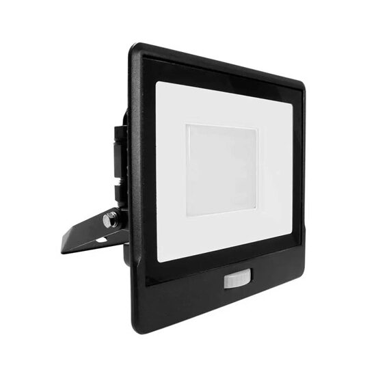 Proiector cu senzor de miscare, 50 W, 6400K, 4000 lm, IP65, Aluminiu