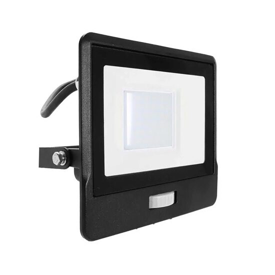 Proiector cu senzor de miscare, 30 W, 6400K, 2340 lm, IP65, Aluminiu