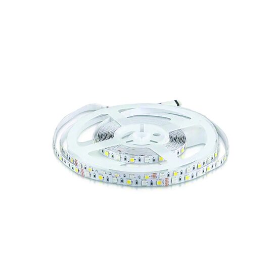 Banda led SMD5050, 60LED/m, RGB si 3000K, IP20, lungime 5m, 12VDC, 357 lm/m