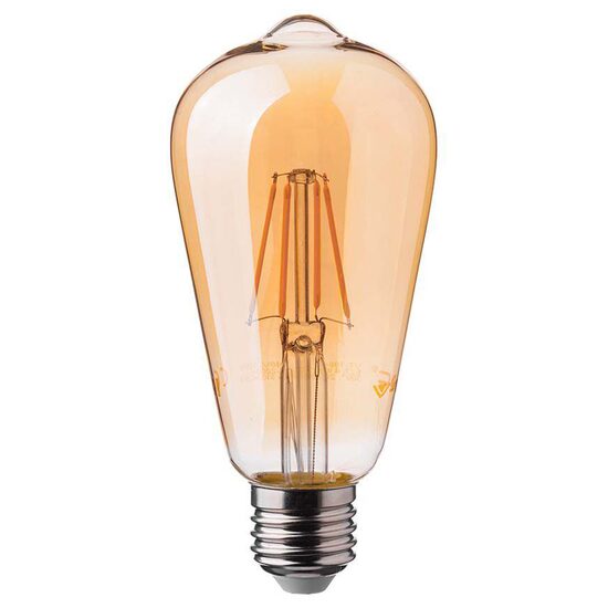 Bec led decorativ, forma ST64, E27, putere 6W, 2200K, Edison
