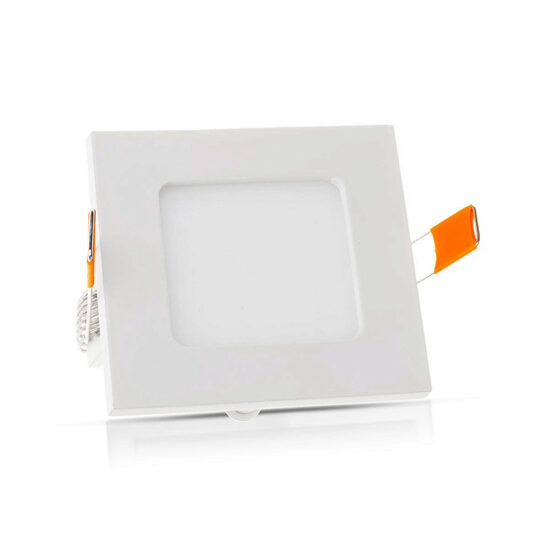 Plafoniera led patrata incorporabila 6W, 6400k alb rece, 120x120 mm, Aluminiu, 490 lm