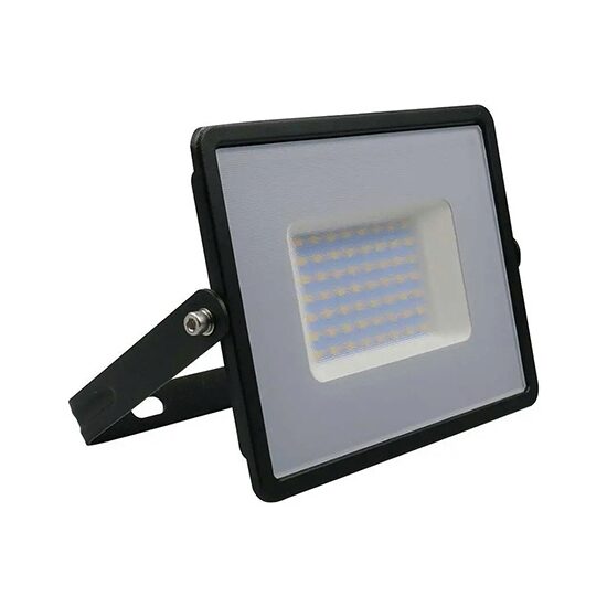 Proiector led, 50W, 6000K, IP65, 4300 lm, Negru, aluminiu