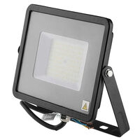 Proiector led, 50W, 6500K, IP65, 5750 lm, Negru, 223 x 188 x 28 mm, cip samsung