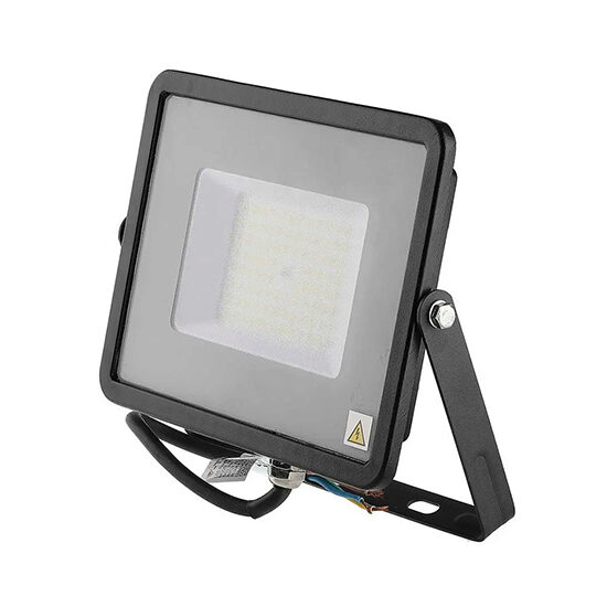 Proiector led, 50W, 6500K, IP65, 5750 lm, Negru, 223 x 188 x 28 mm, cip samsung