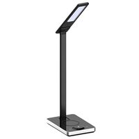 Lampa de birou Smart, incarcare inductiva telefon, 7W, 560 lm, Negru, Material carcasa ABS si aluminiu