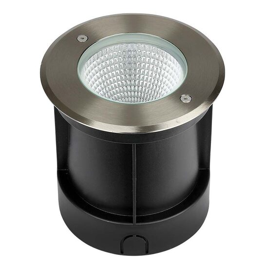 Lampa de podea 10W, lumina naturala 4000K, 850 lm, Inox/sticla, IP67