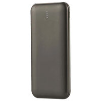 Powerbank super-slim, 10000mAh, 2x USB, USB-C, Gri antracit