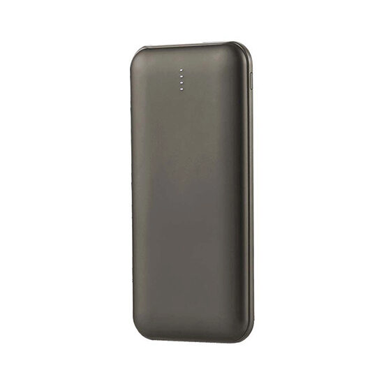 Powerbank super-slim, 10000mAh, 2x USB, USB-C, Gri antracit