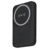 Powerbank super-slim, 10000mAh, Incarcare Wireless, 1xUSB, 1xUSB-C, Negru