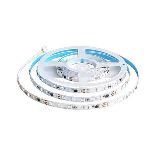 Kit banda led SMD5050, 5m, 24V, RGB, IP20, controller, telecomanda, alimentator