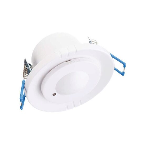 Senzor de miscare incastrabil, max 16 m, 360 grade, Alb, IP20, 300W