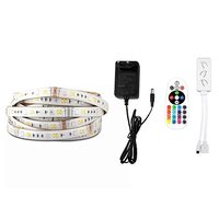 Kit banda led Smart SMD5050, 5m, 12V, RGB, IP65, controller, telecomanda, alimentator