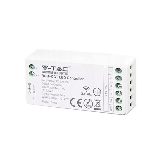 Controller banda led RGB si Alb, Wi-Fi 12/24V, distanta 30 m