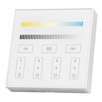 Controller banda led RGB si Alb, 4 x zone, 2 baterii AAA, Wi-Fi