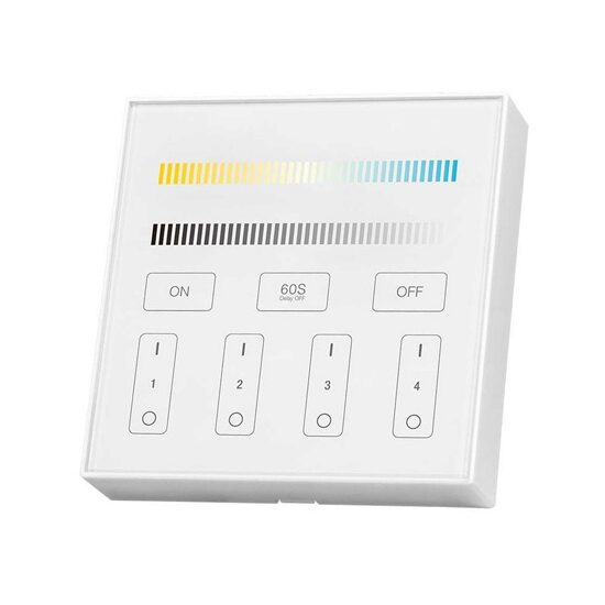 Controller banda led RGB si Alb, 4 x zone, 2 baterii AAA, Wi-Fi