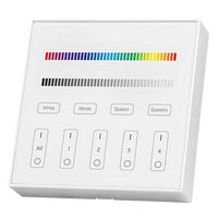 Controller banda led Smart RGB si Alb, 4 x zone, 2 baterii AAA, Wi-Fi