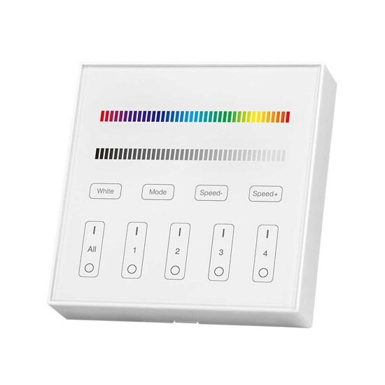 Controller banda led Smart RGB si Alb, 4 x zone, 2 baterii AAA, Wi-Fi