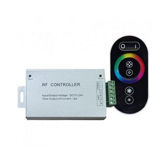 Controller banda LED cu telecomanda touch, 12/24 V, 144 W, 130x65x25 mm