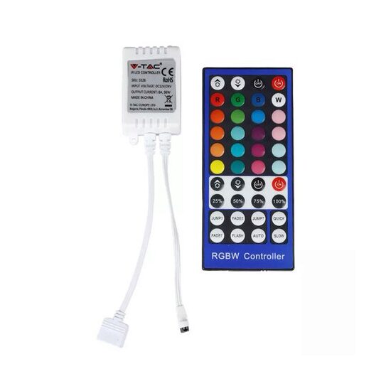 Controller banda LED, 12/24 V, 96/192 W, RGB si Alb