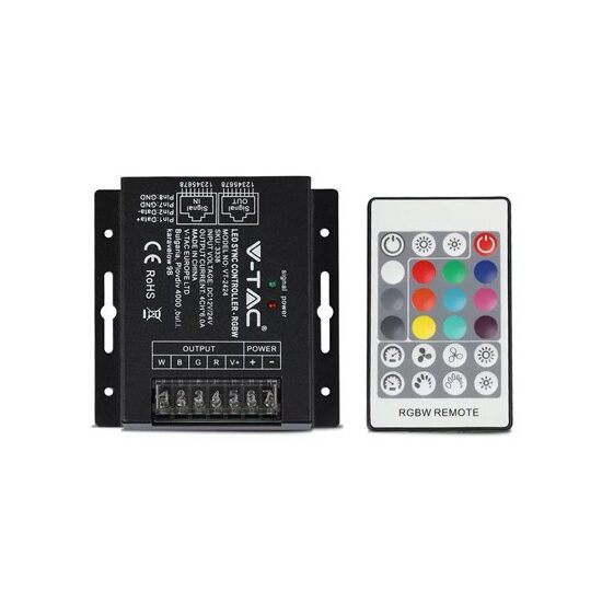 Controller banda LED, dimmabil, telecomanda, 12/24 V, 288/576 W, RGB si Alb