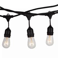 Ghirlanda decorativa 10 x E27, lungime 5 m, IP54, max 400W