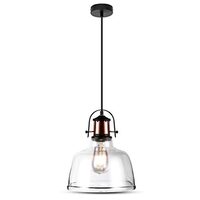 Pendul suspendat, max 60W, IP20, Sticla/Metal, fara bec