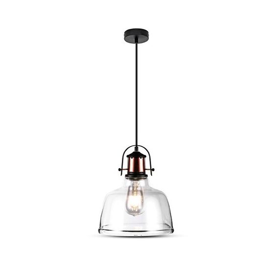 Pendul suspendat, max 60W, IP20, Sticla/Metal, fara bec