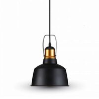 Pendul suspendat, max 60W, IP20, Negru, Metal, fara bec