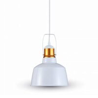 Pendul suspendat, max 60W, IP20, Alb, Metal, fara bec