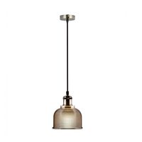 Pendul suspendat, Chihlimbar max 60W, IP20, Sticla/Metal, fara bec