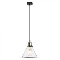 Pendul suspendat, max 60W, IP20, Sticla/Metal, fara bec, 180 x 230 x 1110 mm