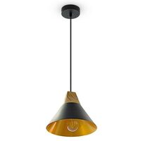 Pendul suspendat, max 60W, IP20, Lemn/Aluminiu, fara bec, 260 x 170 x 1080 mm
