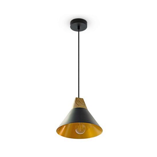 Pendul suspendat, max 60W, IP20, Lemn/Aluminiu, fara bec, 260 x 170 x 1080 mm