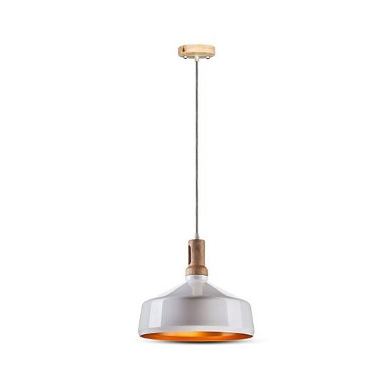 Pendul suspendat, max 60W, IP20, Lemn/Otel, fara bec, 350 x 300 x 1100 mm, lungime fir 1 m