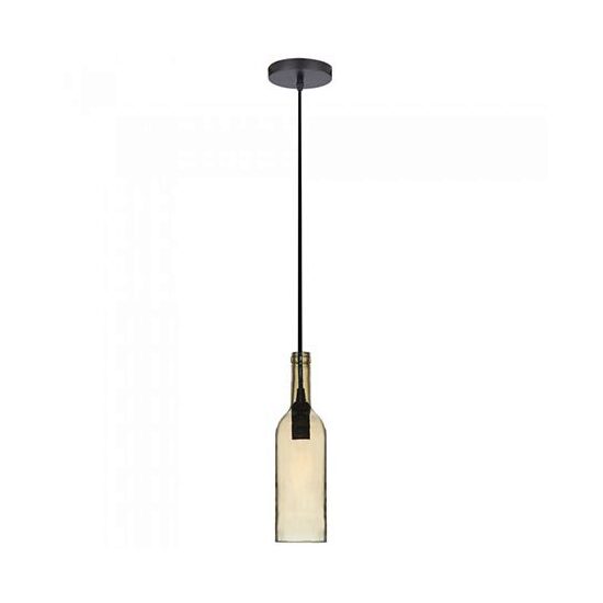 Pendul sticla, E27, fara bec,  72 mm x 280 mm x 1150 mm, Maro