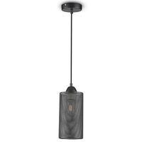 Pendul suspendat, max 60W, IP20, Negru, Otel, fara bec, 220 x 1250 mm, lungime fir 1 m