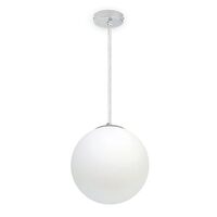 Pendul suspendat, max 60W, IP20, Sticla/Otel, fara bec, diametru 250 mm, lungime fir 1 m