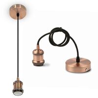 Pendul suspendat, max 60W, IP20, Metal Bronz, fara bec, diametru 50 mm, lungime fir 1 m