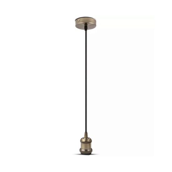 Pendul suspendat, max 60W, IP20, Metal Antic, fara bec, diametru 50 mm, lungime fir 1 m