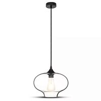 Pendul cu glob sticla, fara bec, E27, dimensiuni 265 x 190 x 1000 mm