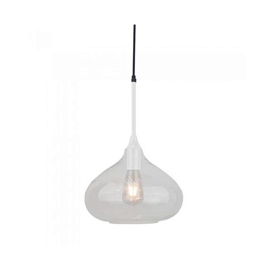 Pendul suspendat, max 60W, IP20, Alb/Argintiu, Sticla, fara bec, 285 x 440 x 1000 mm