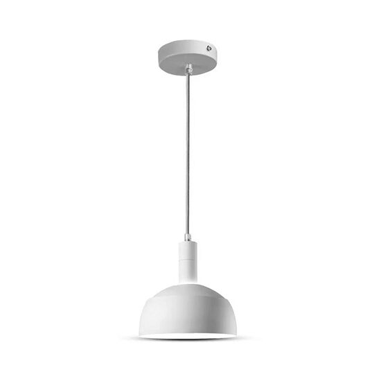 Pendul tavan, E14, fara bec, Alb, Plastic/Aluminiu, 180 x 100 x 1200 mm