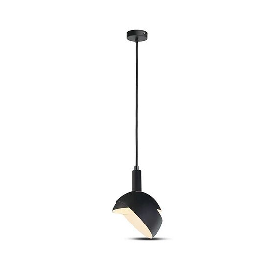 Pendul tavan, E14, fara bec, Negru, Plastic/Aluminiu, 180 x 100 x 1200 mm
