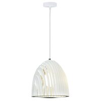 Pendul tavan, forma prisma, fara bec, E27, 320 x 270 mm, Alb